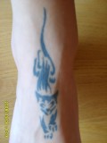 me tattoo op me voet