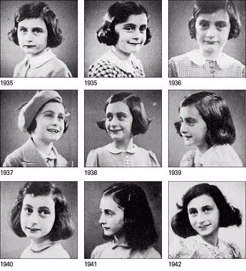 Pasfoto''s van Anne Frank