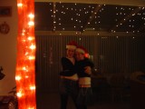 Sabine en ik met kerst,,:D