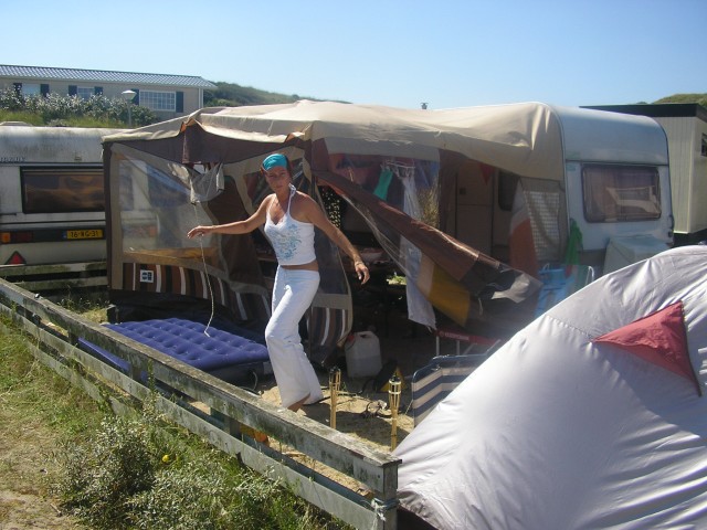 Nicole in actie op Camping Helgras @ Bloemendaal