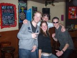 Jon, Gerbe, Astrid & JW @ bar in Elst!
