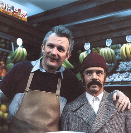 Jan de Heus, groentehandelaar en Mehmet Pamuk, Turkse Nederlande