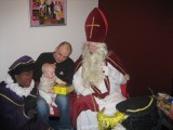 Sasha bij Sinterklaas  !!!