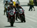 Regis Laconi (55) & James Toseland (52) Ducati 999F04 - WSBK2004