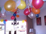 huis vol ballonnen ongeveer 70 haha