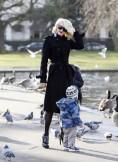 Gwen Stefani met haar zoon Kingston