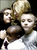 Madonna met haar 3 kindjes