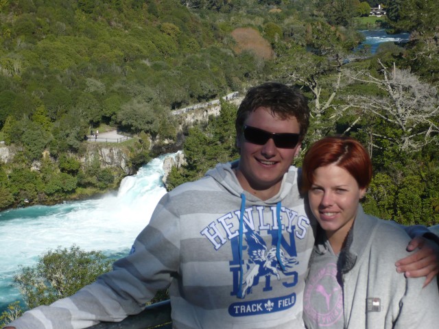 Ik en mijn lieverd bij de huka falls
