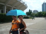 Parapluutje tegen de zon (die Chinezen zijn echt raar..)