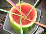 onze watermeloen vol vodka