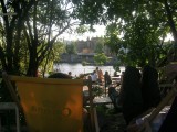 Chille aan rivier in berlijn!