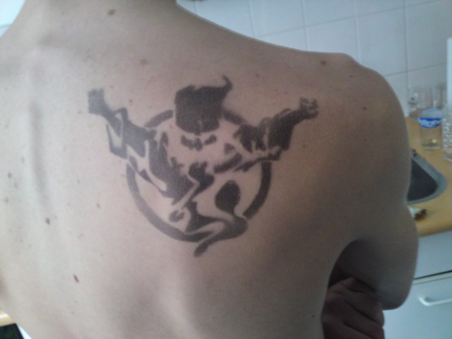 Ikke met Airbrush tattoo