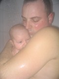 douchen met papa