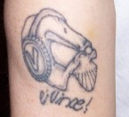 DJ Vince Records Logo gezet in 1996 incl Handtekening