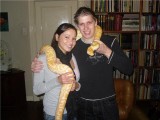 Romina en ik met mijn slang (K) :respect: