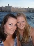op de party boot in Malta