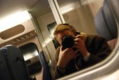 Selfportrait in train to Luminosity Before the Energy 2011 (Westerunie Amsterdam, 18-02-2011)