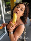 Snoep verstandig eet een banaan