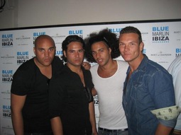 Op Ibiza bij Blue Marlin met de boys...