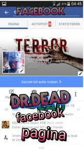 Fan page DR-DEAD on facebook