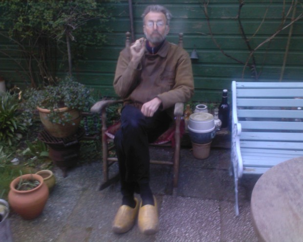 Vader Aad met zijn sigaar hahahaha